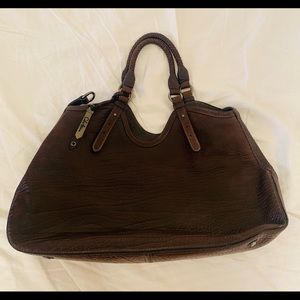 Cole Haan Triangle Tote in buffalo leather